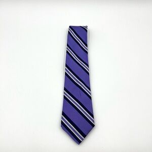 Ralph Lauren Lavender and Navy Striped Tie